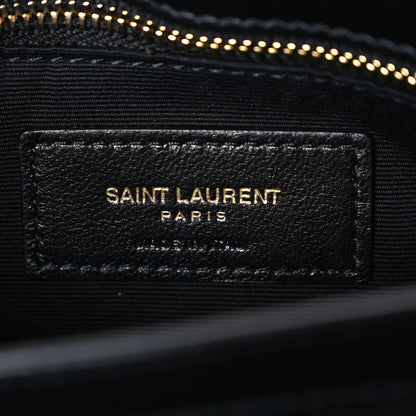 Saint Laurent Calfskin Y Quilted Monogram Toy Loulou Crossbody Bag Black 6 of 10