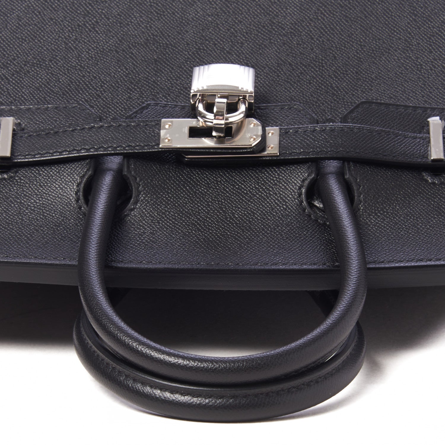 Hermes Madame Calfskin Birkin Sellier 25 Black 11 of 29