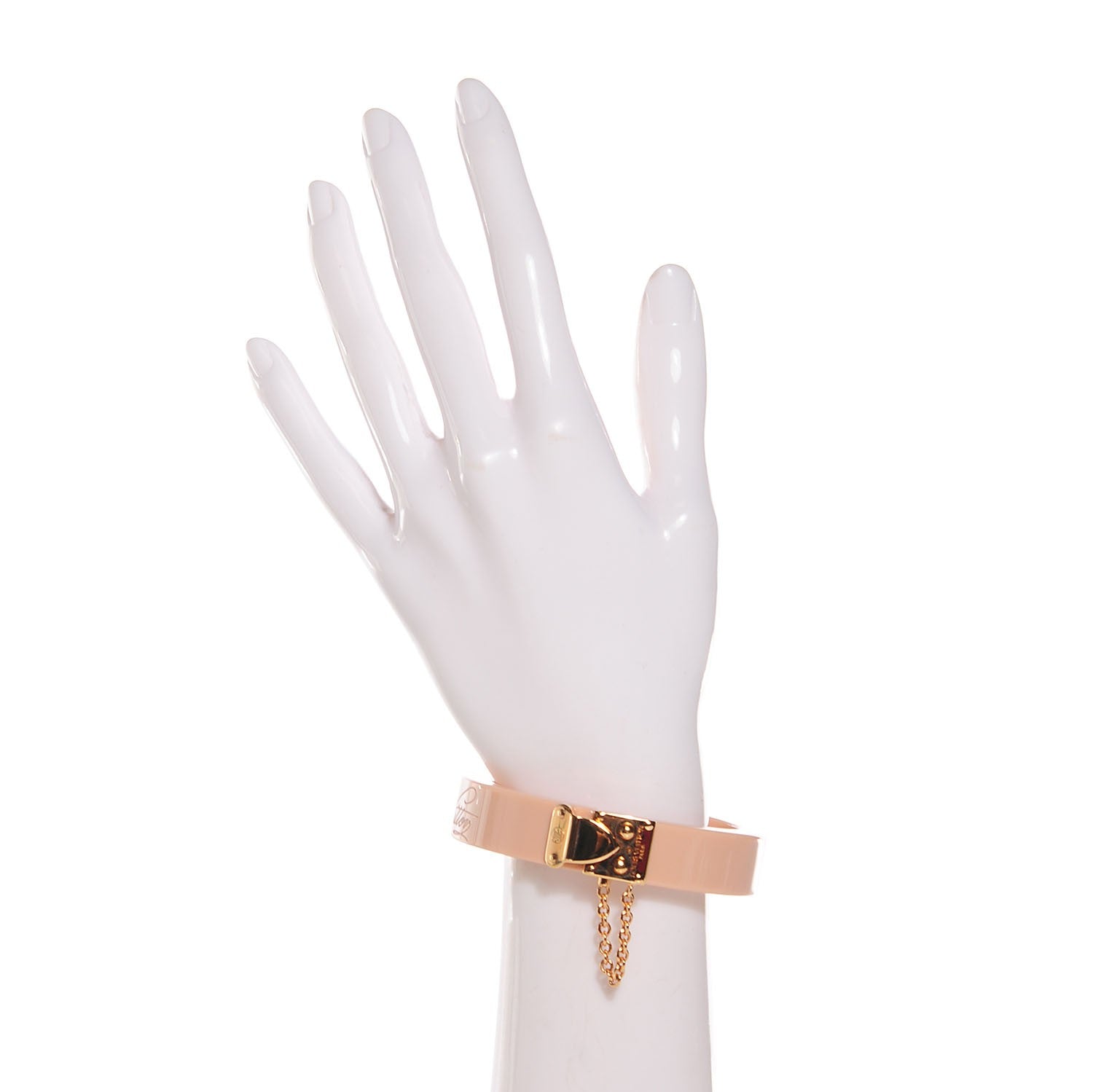 Louis Vuitton Lock Me Bracelet Rose Velours 2 of 6