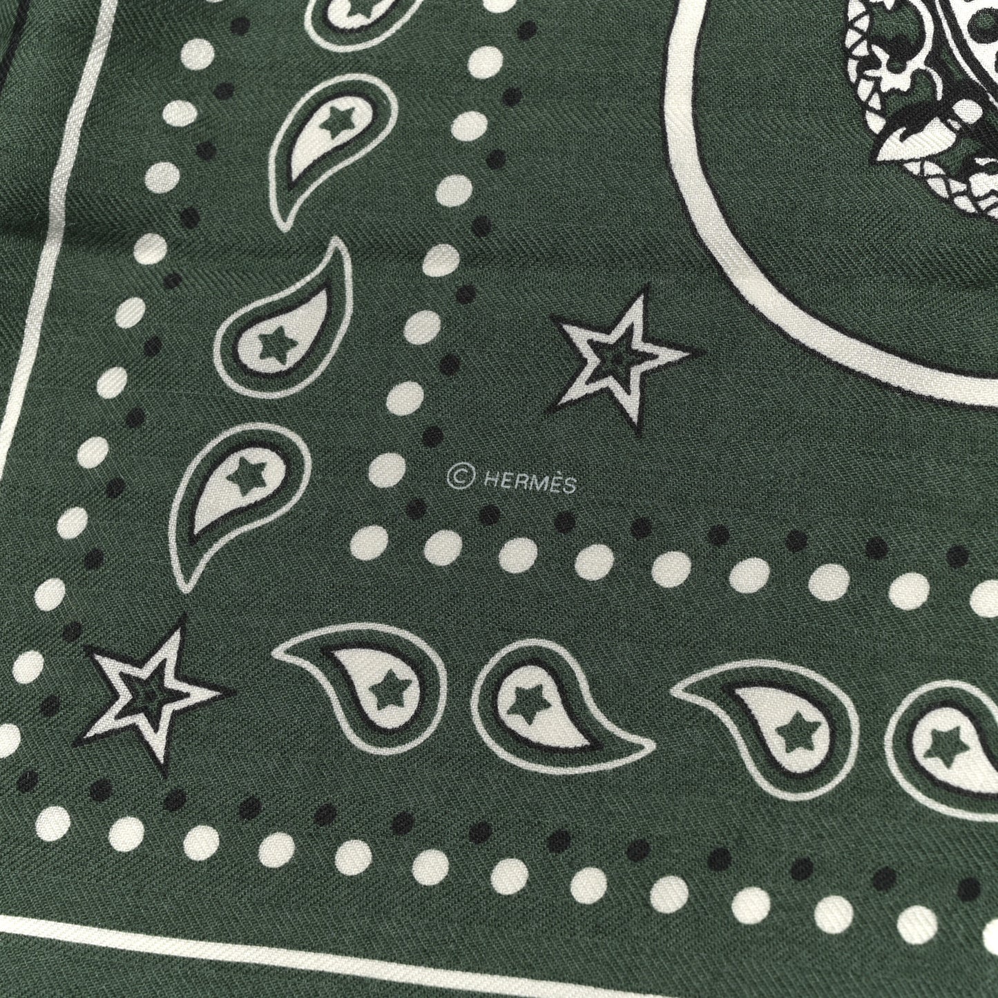 Cashmere Silk Les Cles Bandana Shawl 140