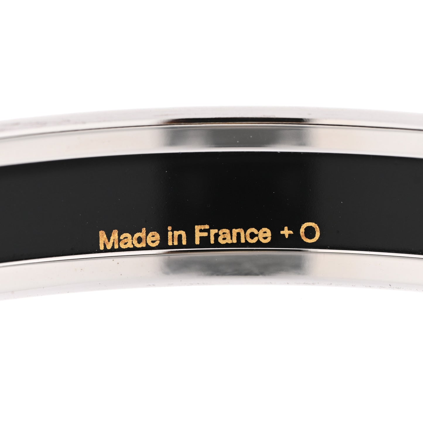 Enamel Printed Narrow Grand Apparat Bracelet Black