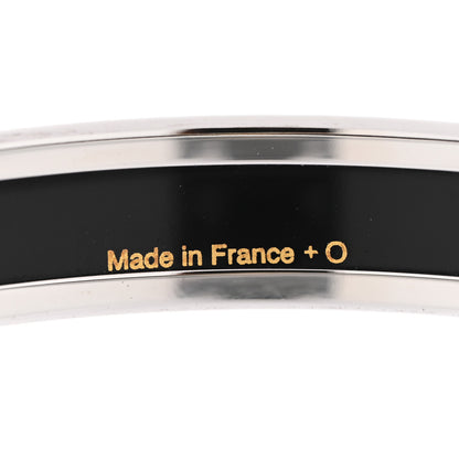 Hermes Enamel Printed Narrow Grand Apparat Bracelet Black 4 of 6