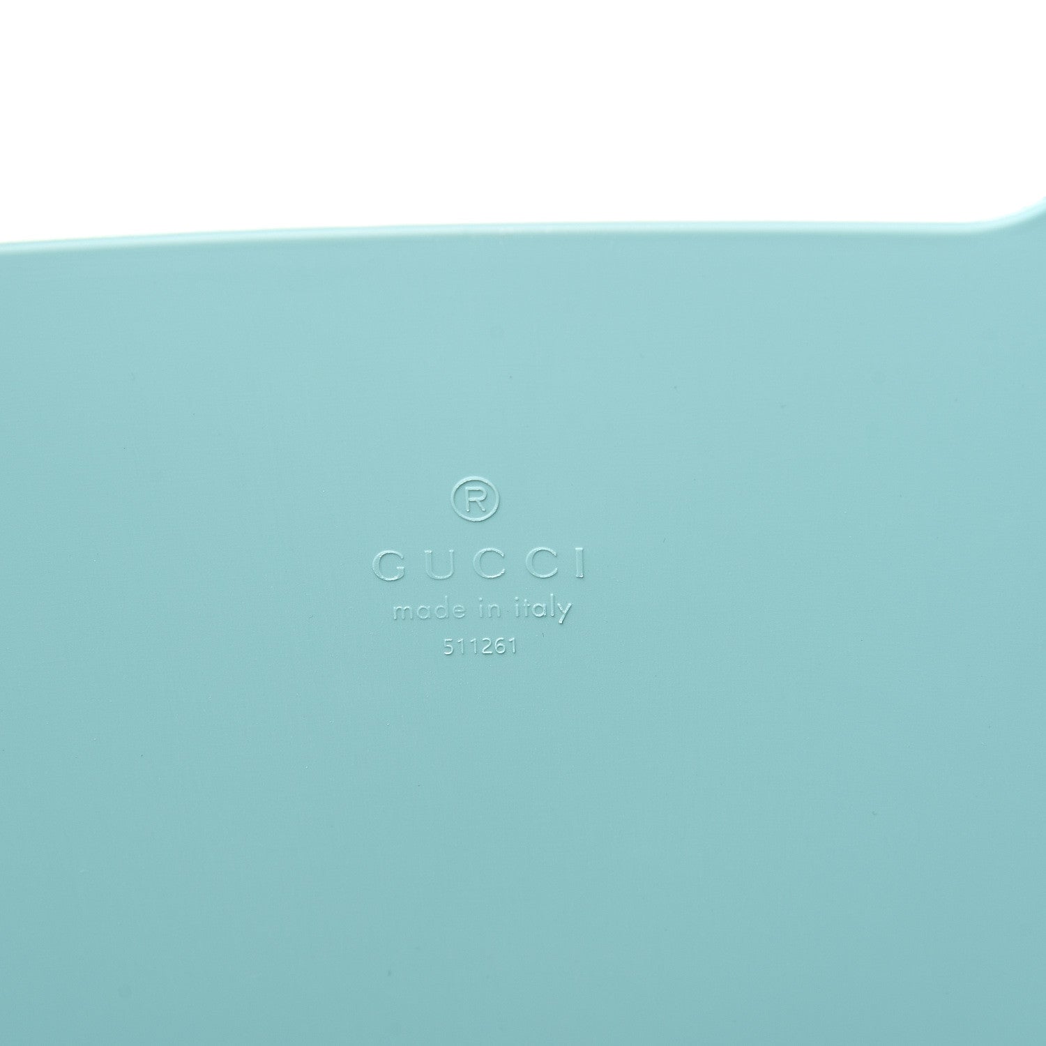 Gucci Rubber Oversized Logo Tote Teal 5 of 9