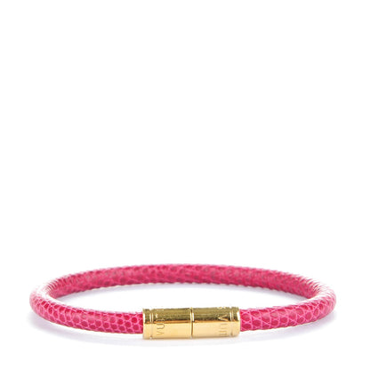 Louis Vuitton Lizard Keep It Bracelet 19 Fuchsia 1 of 4