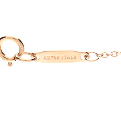 Tiffany 18K Rose Gold Diamond Small Atlas Open Pave Pendant Necklace 4 of 5