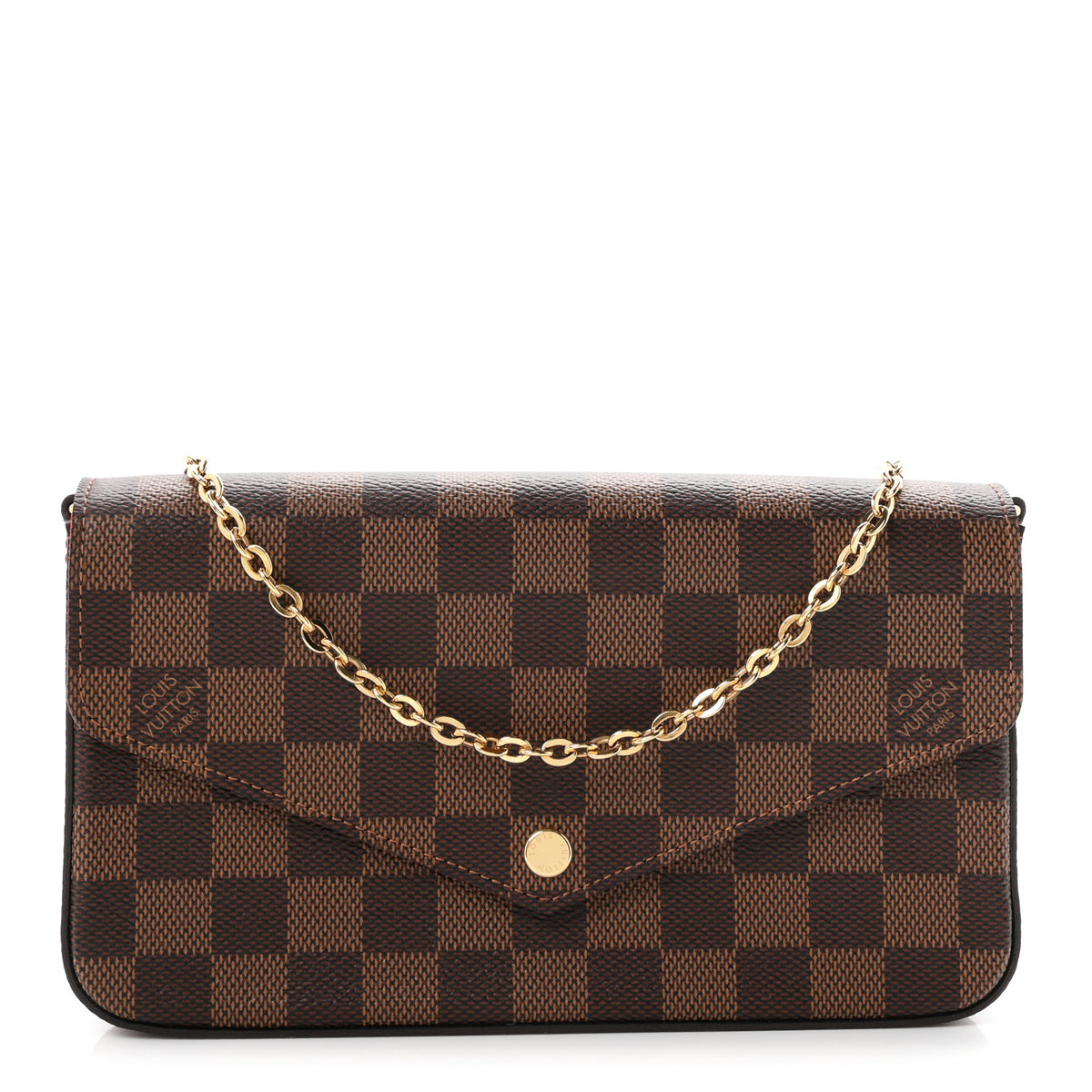 Damier Ebene Pochette Felicie Chain Wallet