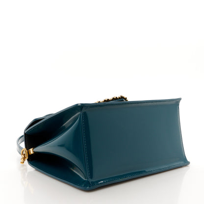 Dolce & Gabbana Patent Medium Devotion Envelope Top Handle Bag Emerald 4 of 11