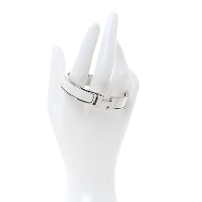 Hermes Enamel Narrow Clic Clac H Bracelet PM White 2 of 4