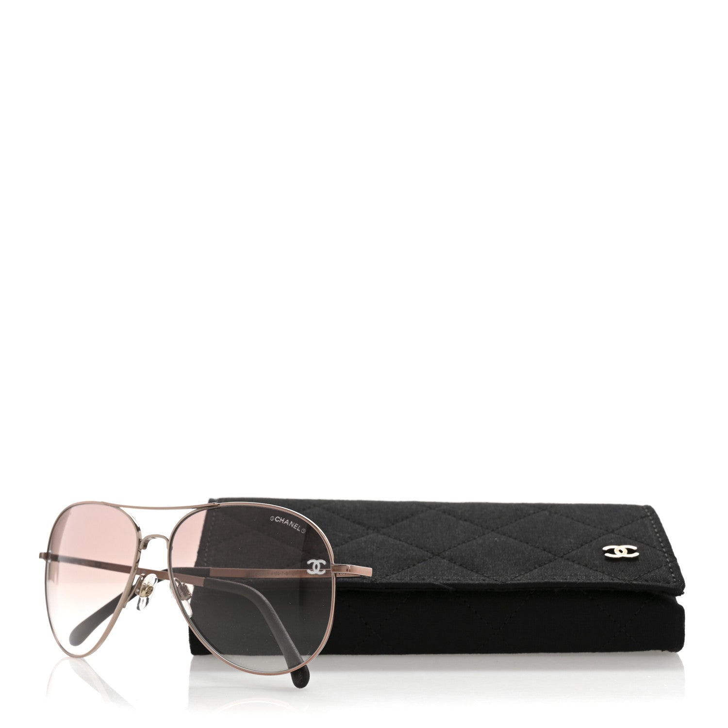 Chanel CC Aviator Sunglasses 4189-T-Q Pink 10 of 10