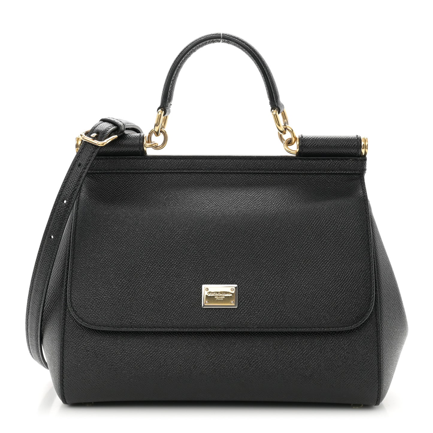 Dauphine Medium Miss Sicily Satchel Black