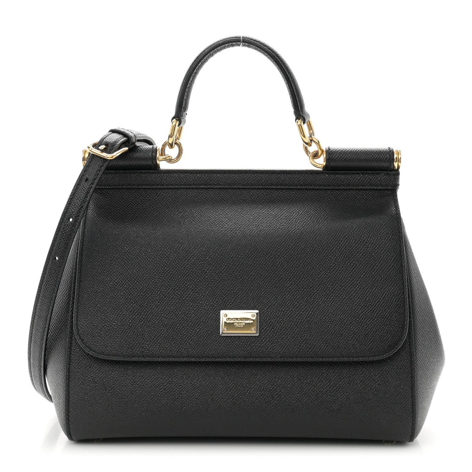 Dolce & Gabbana Dauphine Medium Miss Sicily Satchel Black 1 of 8