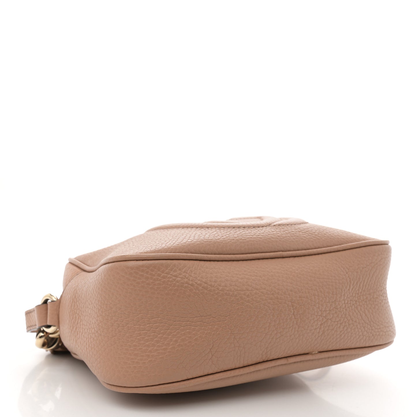 Pebbled Calfskin Small Soho Disco Bag Camelia