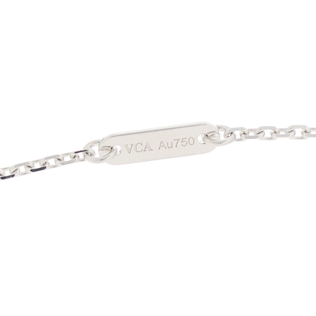 Van Cleef & Arpels 18K White Gold Diamond Mini Frivole Pendant Necklace 4 of 5