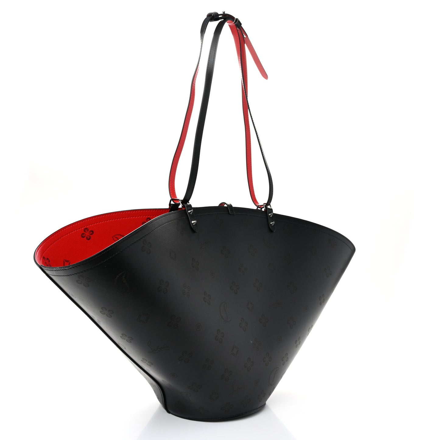 Calfskin Loubinthesky Loubifever Tote Black