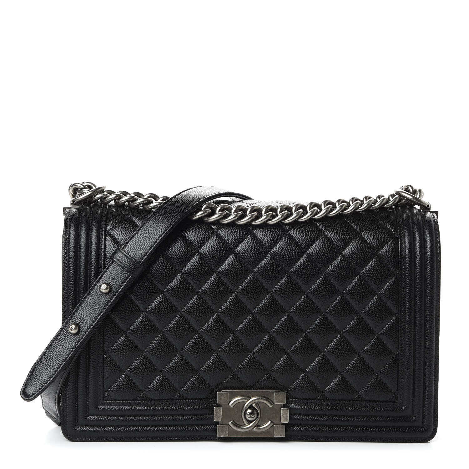 Chanel Caviar Quilted New Medium Boy Flap Black 1 of 11