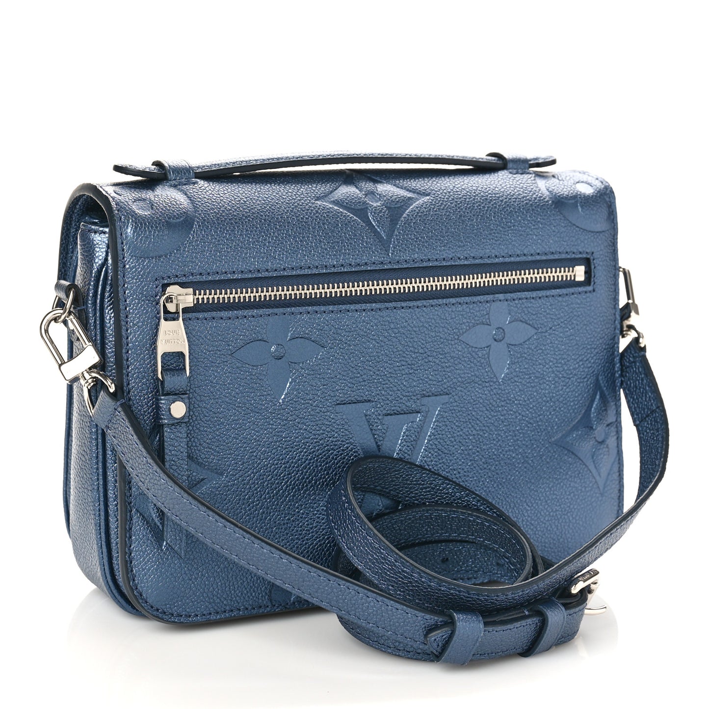 Metallic Empreinte Monogram Giant Pochette Metis Navy Nacre