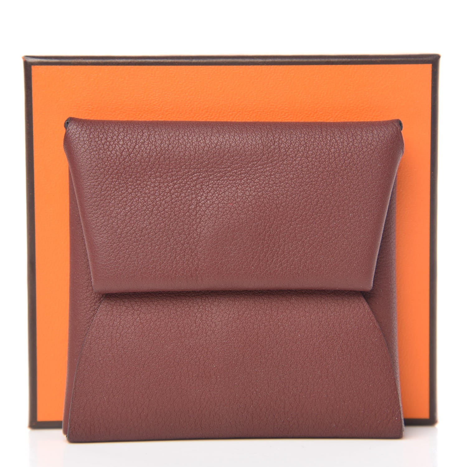 Hermes Swift Bastia Coin Purse Rouge H Havane 8 of 8