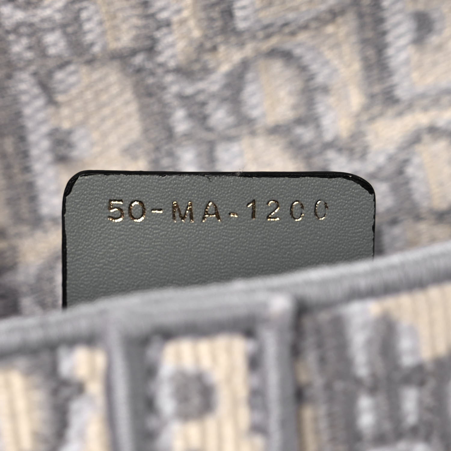 Christian Dior Oblique Slim Saddle Pouch Grey 7 of 10