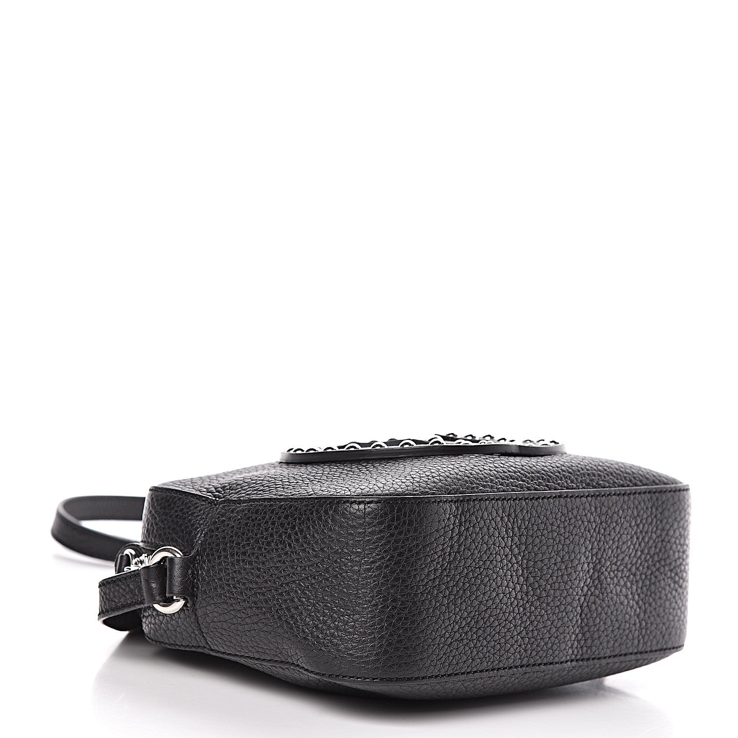 Gucci Pebbled Calfskin Studded Small Soho Disco Bag Black 4 of 12