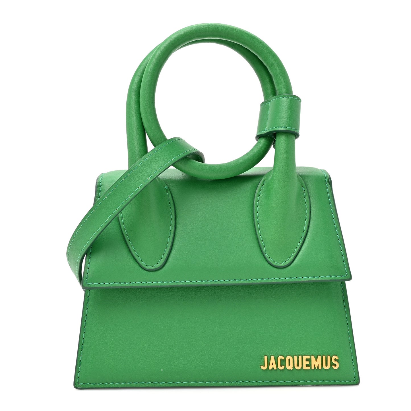 Smooth Calfskin Le Chiquito Noeud Green