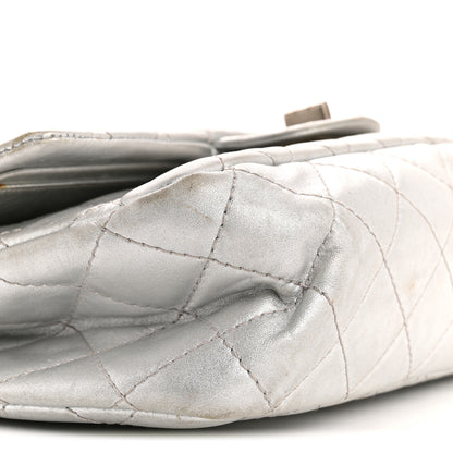 Chanel Metallic Lambskin Quilted 2.55 Reissue 227 Flap Silver 9 of 15