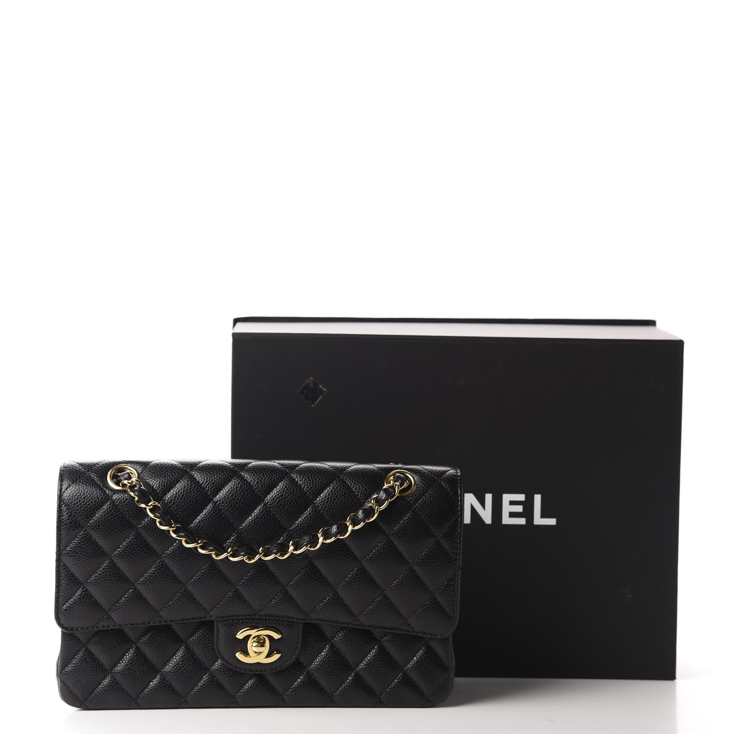 Chanel Caviar Quilted Medium Double Flap Black 11 of 11