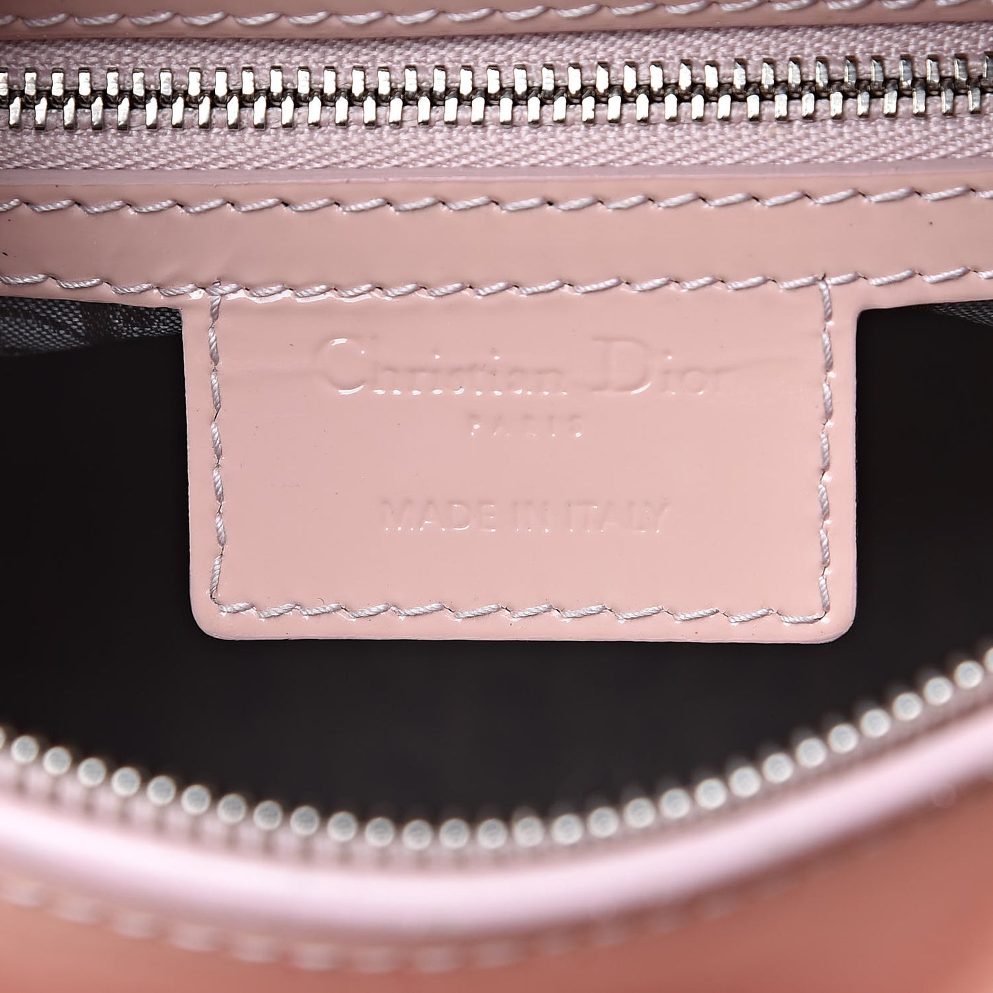 Patent Cannage Medium Lady Dior Pale Pink
