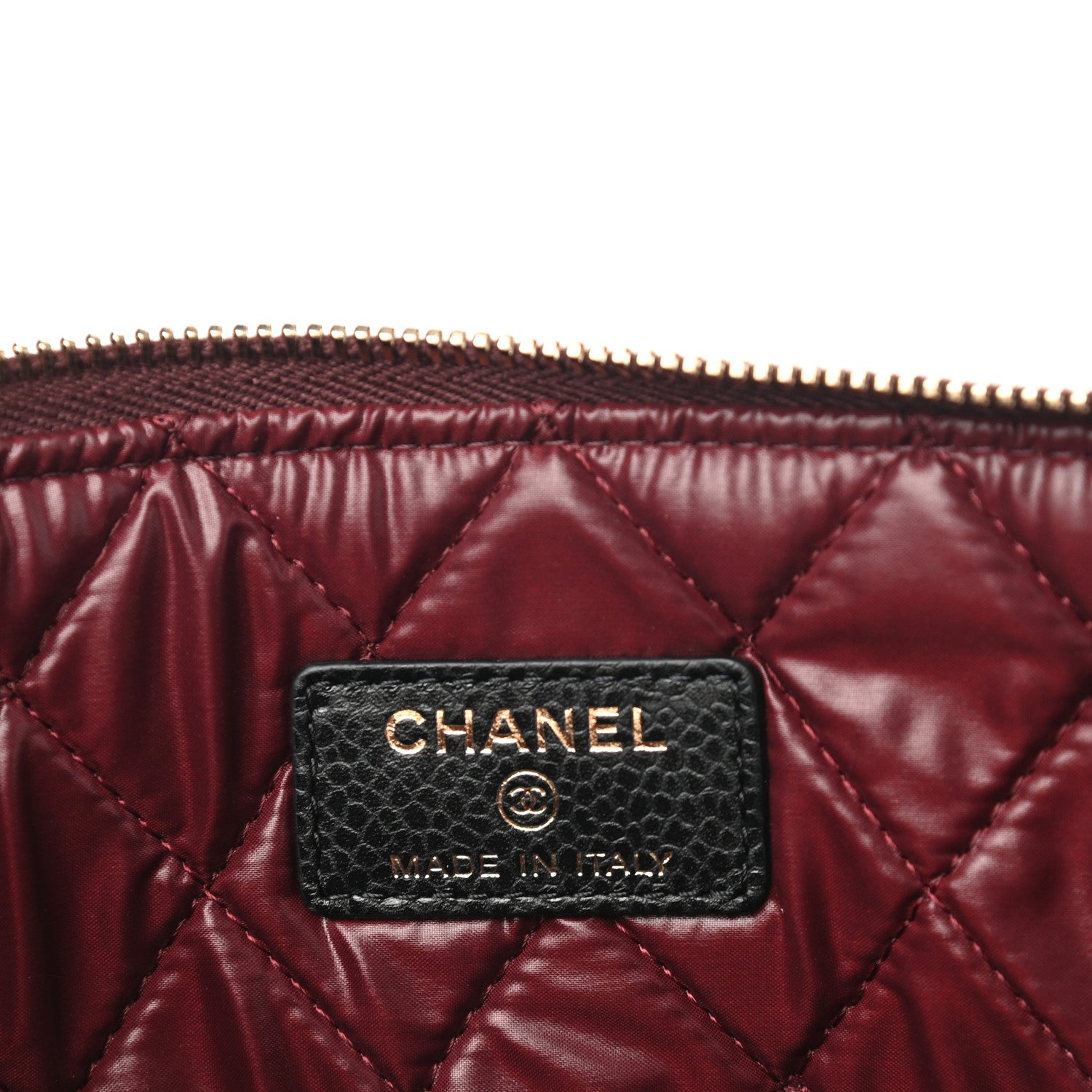 Chanel Caviar Quilted Medium Cosmetic Case Black 6 of 8
