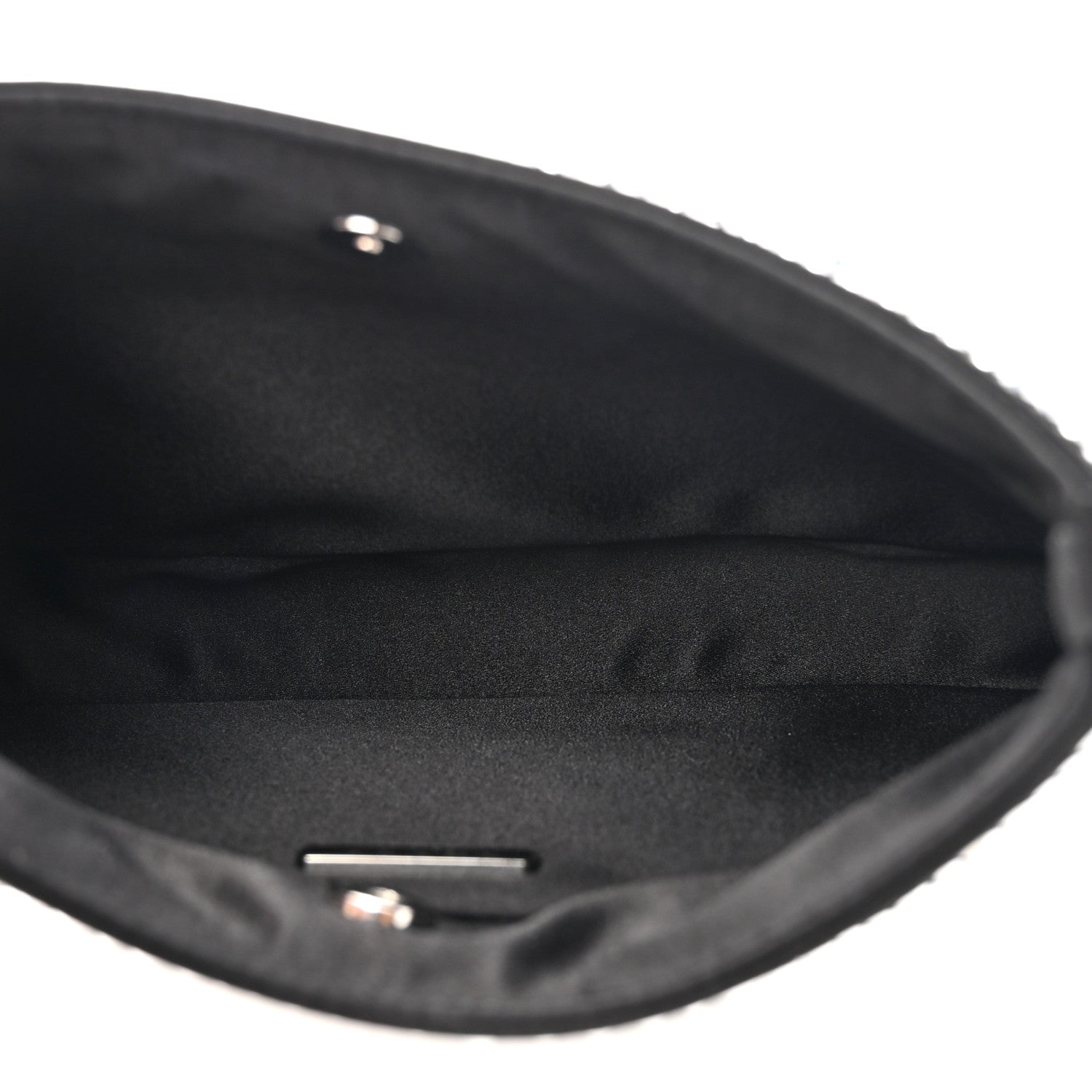 Prada Satin Crystal Cleo Adjustable Strap Shoulder Bag Metal 5 of 9