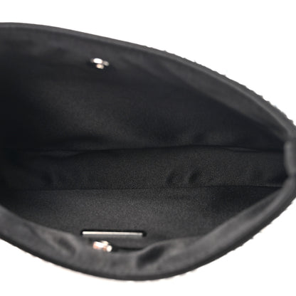 Prada Satin Crystal Cleo Adjustable Strap Shoulder Bag Metal 5 of 9