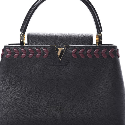 Louis Vuitton Taurillon Lambskin Capucines MM Black 8 of 11