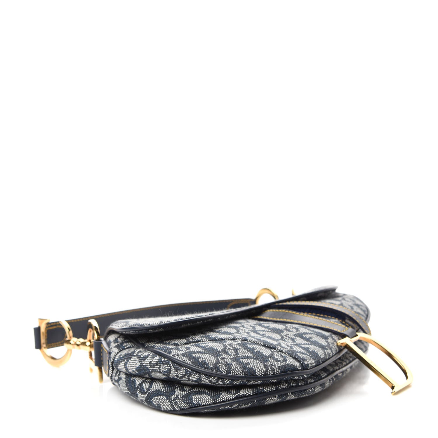 Christian Dior Monogram Saddle Bag Blue 4 of 10