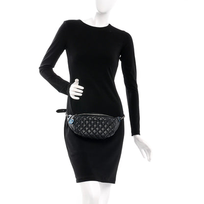 Chanel Lambskin Quilted Banane Waist Bag Fanny Pack Black 2 of 10