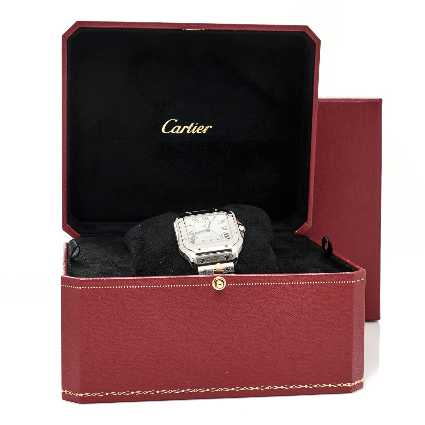 Stainless Steel 35mm Santos de Cartier Automatic Watch