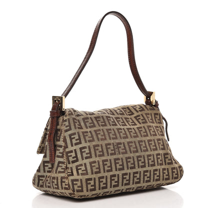 Fendi Zucchino Vitello Mini Mama Baguette Mogano Panna Bruciato 3 of 8