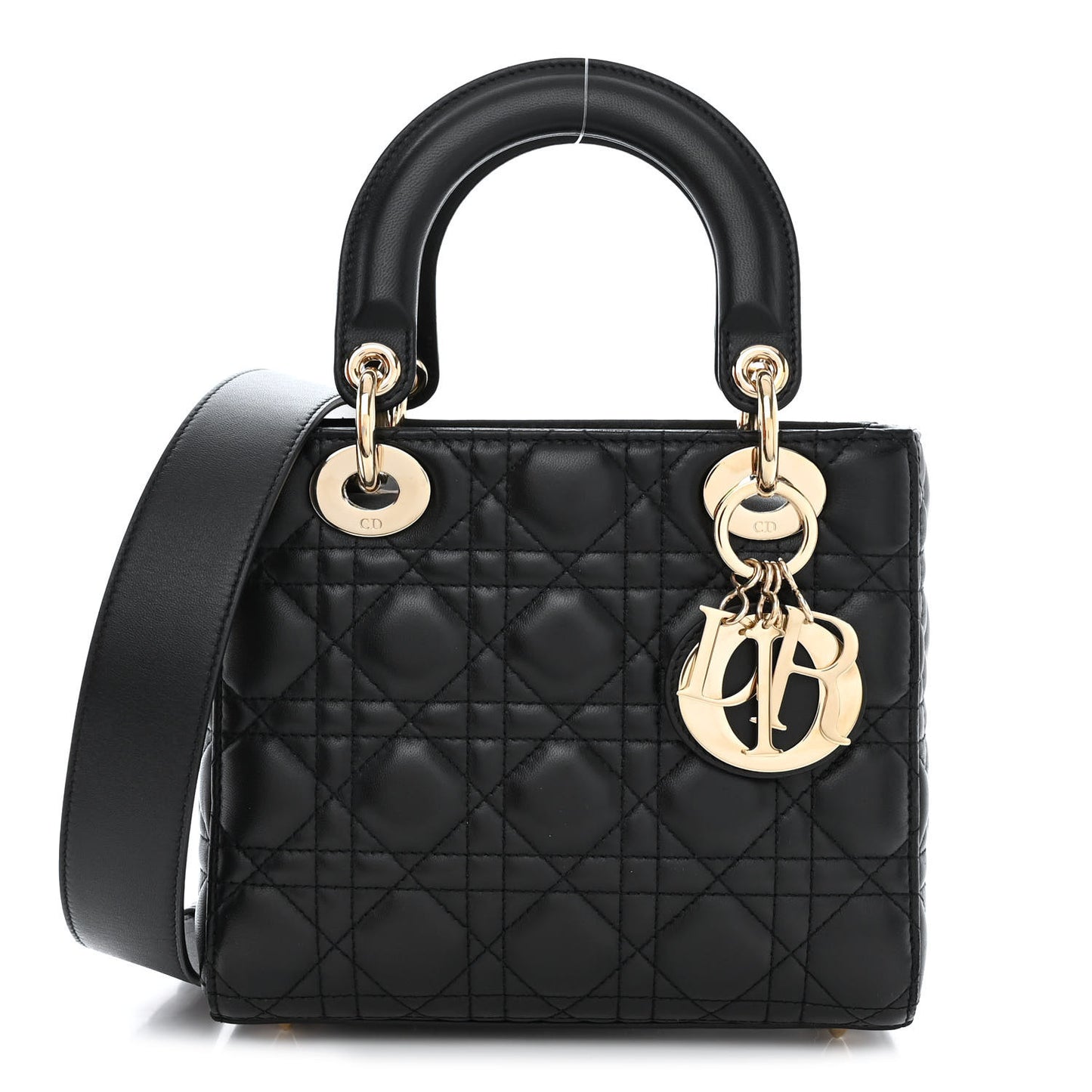 Lambskin Cannage Small My ABCDior Lady Dior Black