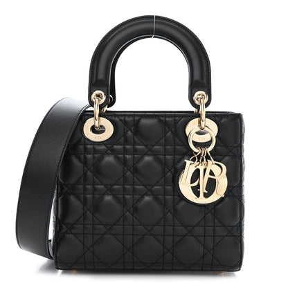 Christian Dior Lambskin Cannage Small My ABCDior Lady Dior Black 1 of 12