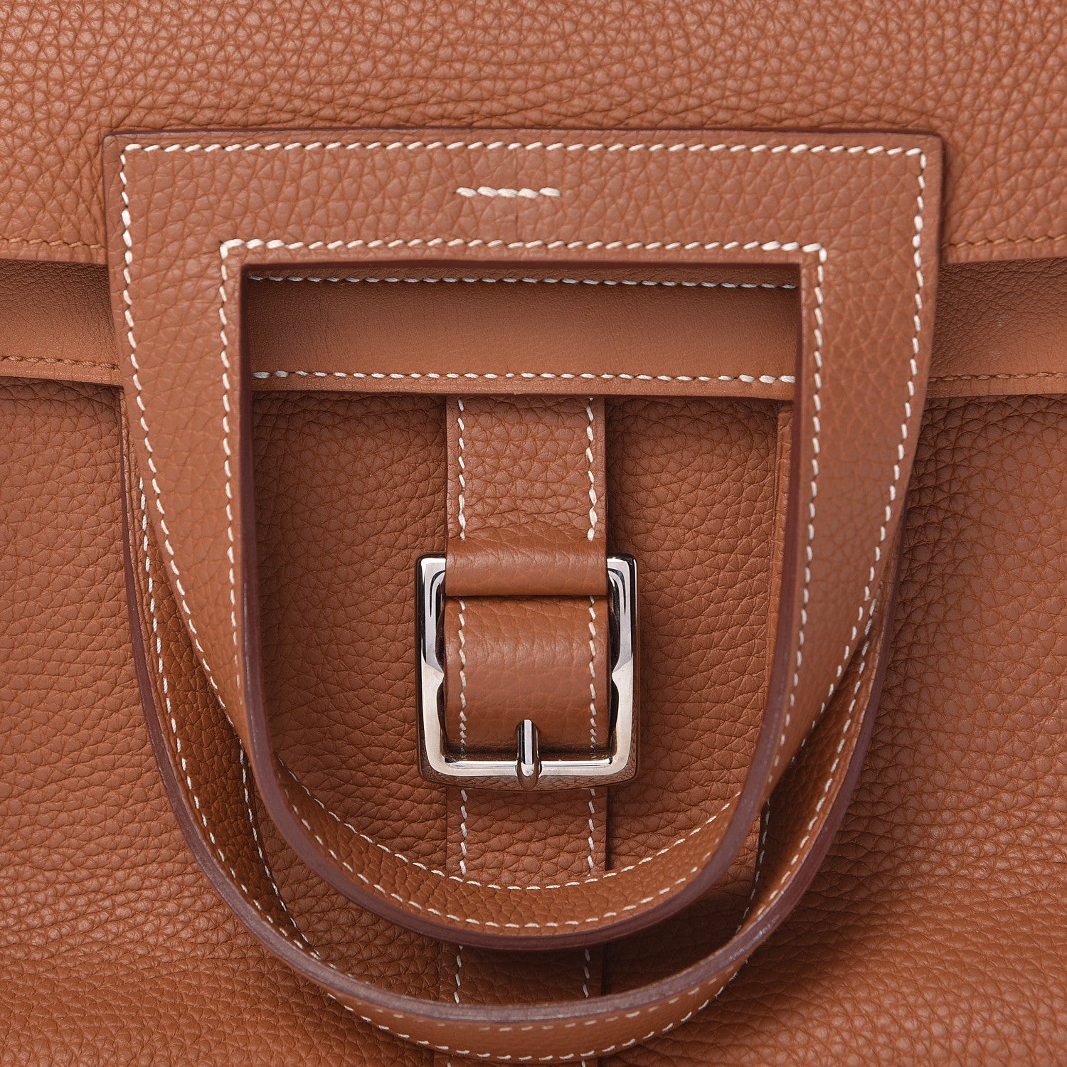 Hermes Taurillon Clemence Halzan 31 Gold 10 of 10
