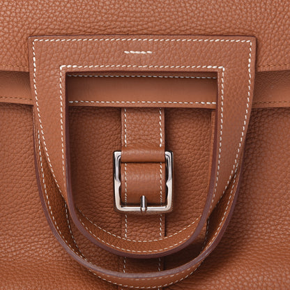 Hermes Taurillon Clemence Halzan 31 Gold 10 of 10