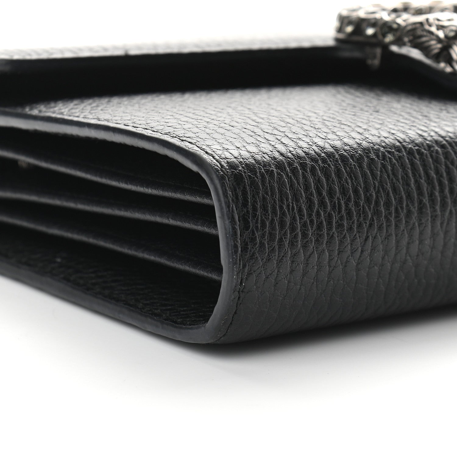 Gucci Calfskin Mini Dionysus Chain Wallet Black 7 of 13