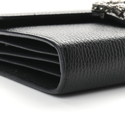 Gucci Calfskin Mini Dionysus Chain Wallet Black 7 of 13