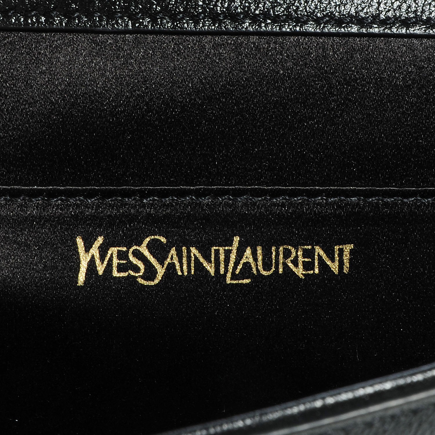 Saint Laurent Calfskin Monogram Large Belle De Jour Clutch Black 6 of 7