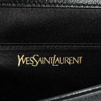 Saint Laurent Calfskin Monogram Large Belle De Jour Clutch Black 6 of 7