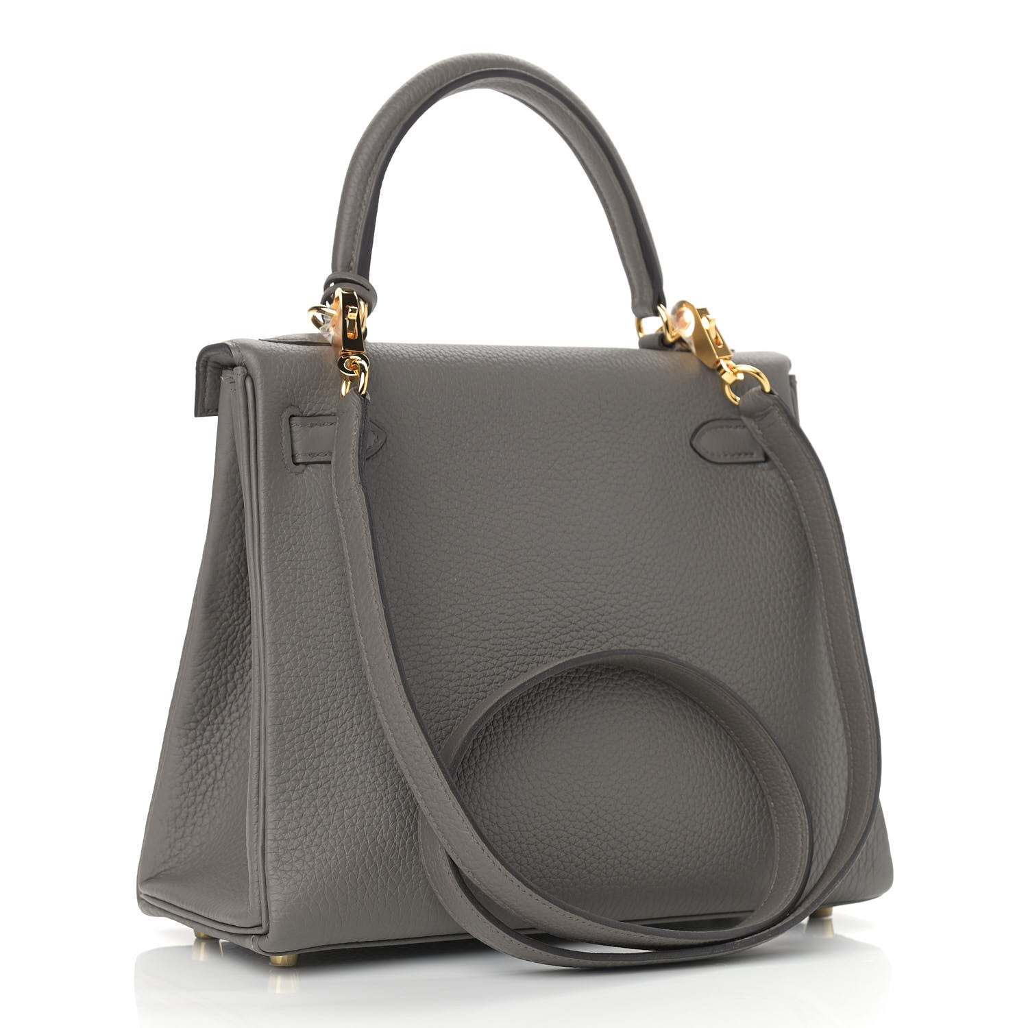 Hermes Togo Kelly Retourne 25 Etain 2 of 9