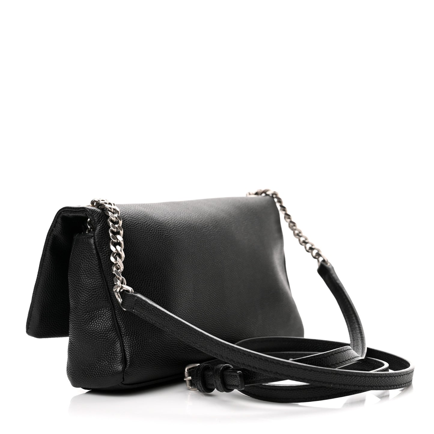 Grain De Poudre Monogram Toy West Hollywood Fold-Over Bag Black