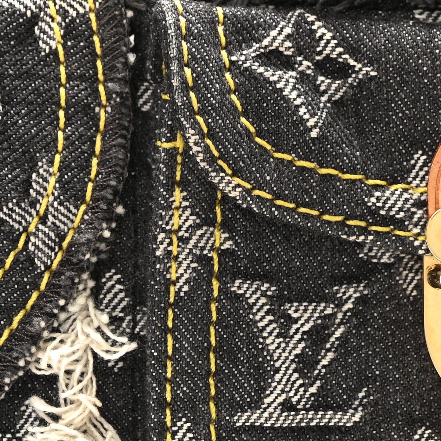 Denim Patchwork Pouchy Grey