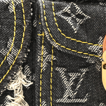 Louis Vuitton Denim Patchwork Pouchy Grey 7 of 9