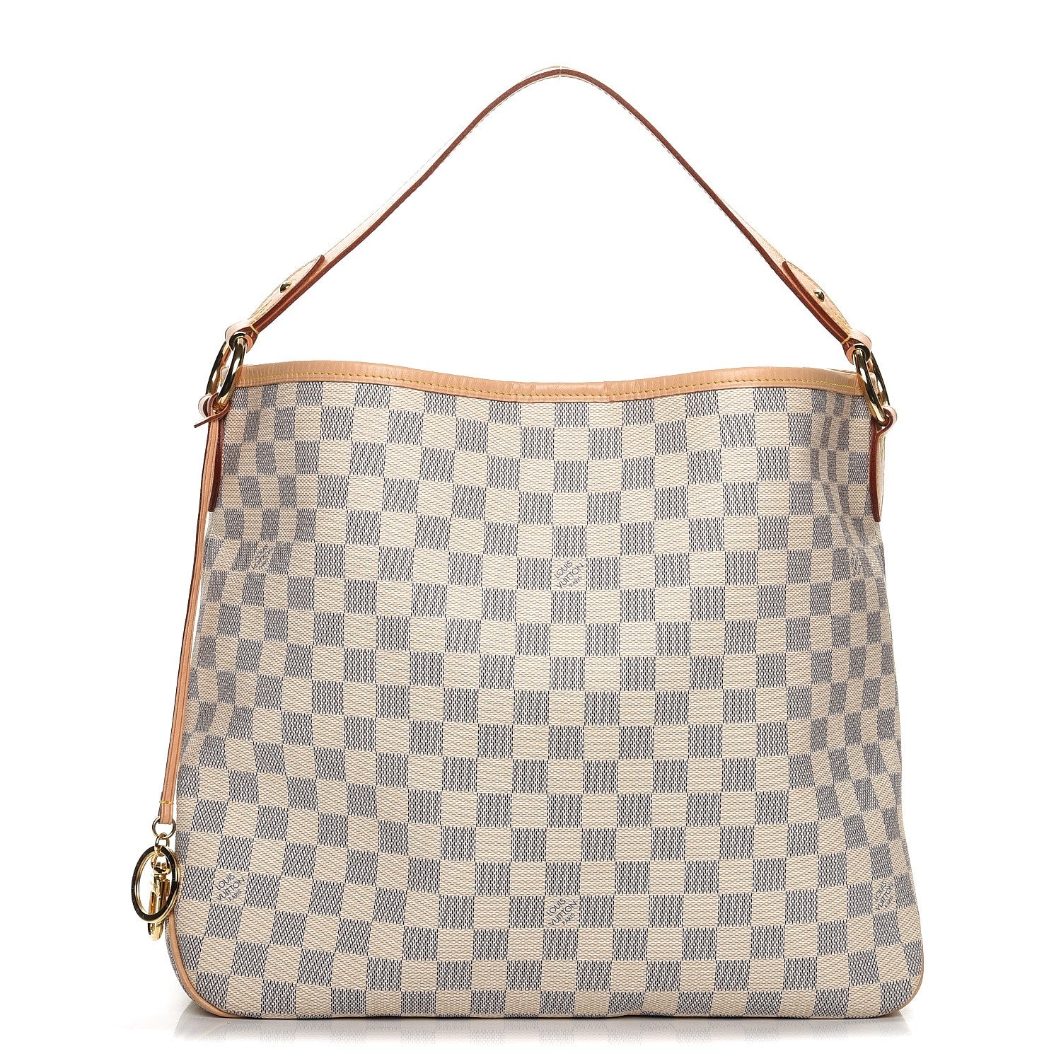 Louis Vuitton Damier Azur Delightful MM Rose Ballerine 1 of 11
