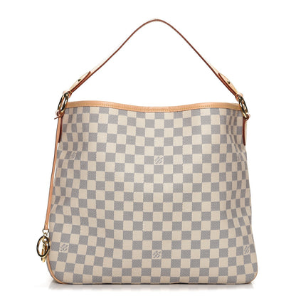 Louis Vuitton Damier Azur Delightful MM Rose Ballerine 1 of 11