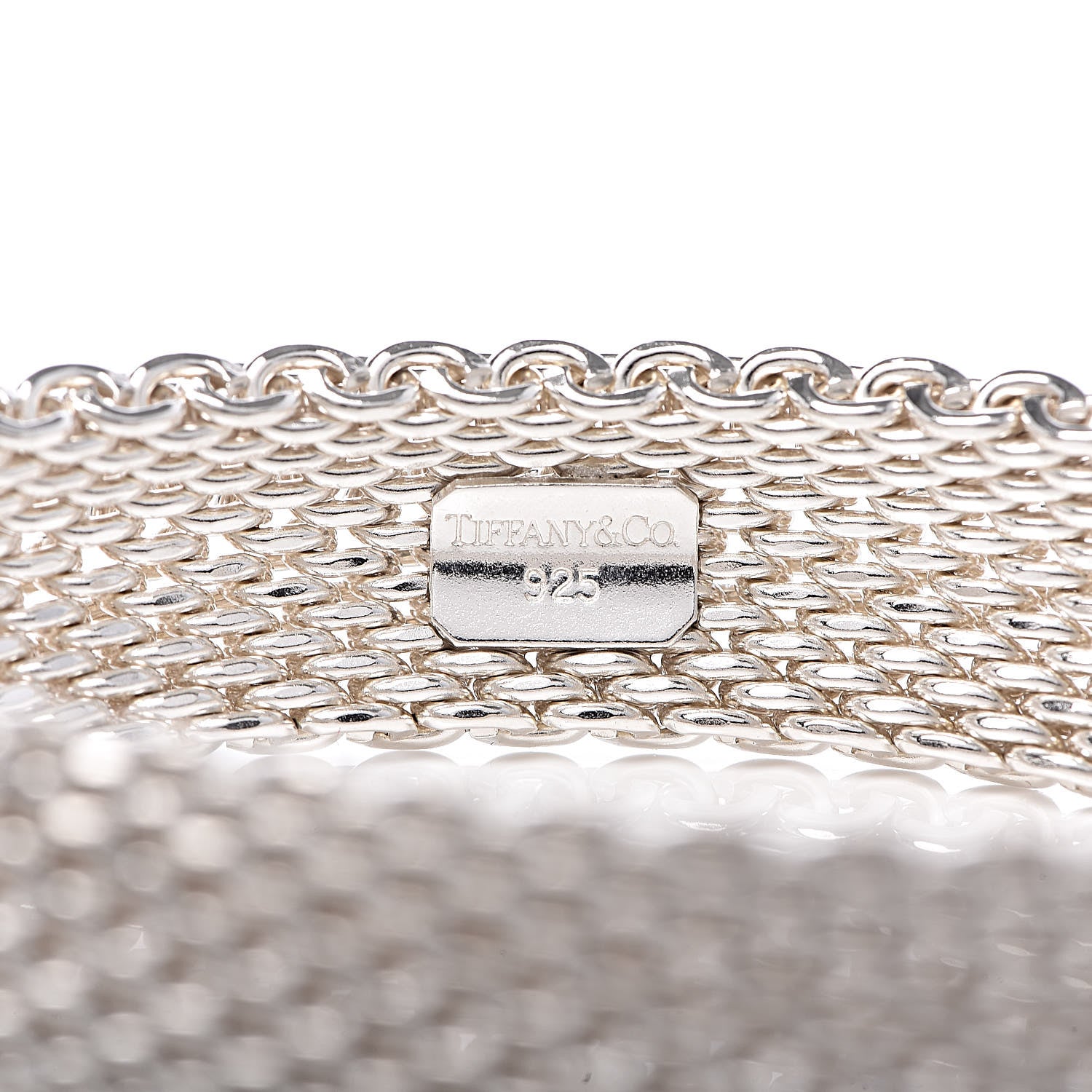 Tiffany Sterling Silver Somerset Mesh Bracelet 4 of 4